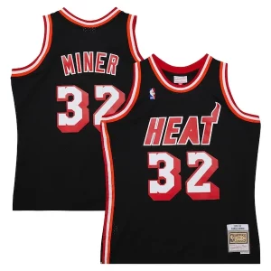 Clásico Cool Maravilloso Harold Miner Miami Heat 1992/93 Hardwood Classics Swingman Throwback Jersey Black  para la gran final