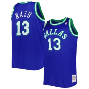 Clásico Steve Nash Dallas Mavericks Big & Tall Hardwood Classics 1998/99 Swingman Jersey Blue  para la gran final