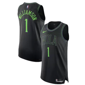 Estupendo Nike Zion Williamson New Orleans Pelicans Authentic Jersey City Edition Black  para la gran final
