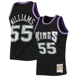 Estupendo Único Jason Williams Sacramento Kings 2000/01 Hardwood Classics NBA 75th Anniversary Diamond Swingman Jersey Black  para la gran final