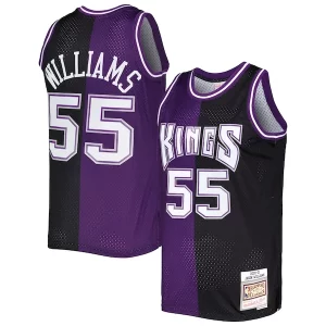 Cool Ideal Bonito Jason Williams Sacramento Kings Hardwood Classics 2000/01 Split Swingman Jersey Purple/Black  para la gran final