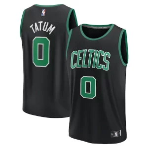 Encantador Exquisito Jayson Tatum Boston Celtics Fast Break Replica Player Jersey Statement Edition Black  para la gran final