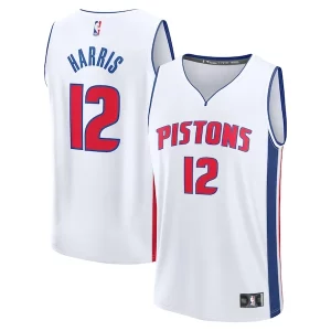 Magnífico Tobias Harris Detroit Pistons Fast Break Replica Player Jersey Association Edition White  para la gran final