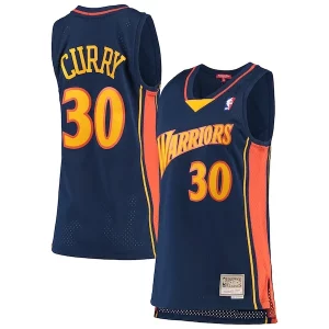Elegante Increíble Stephen Curry Golden State Warriors Women's 2009 10 Hardwood Classics Swingman Jersey Navy  para la gran final