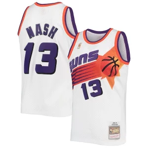 Original Steve Nash Phoenix Suns 2001/02 Hardwood Classics Swingman Jersey White/Purple  para la gran final