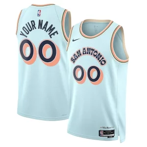 Chulo Magnífico San Antonio Spurs Nike Unisex 2024/25 Custom Swingman Jersey City Edition Light Blue  para la gran final