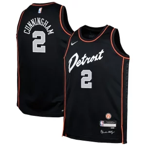 Práctico Cade Cunningham Detroit Pistons Nike Youth Swingman Replica Jersey City Edition Black  para la gran final