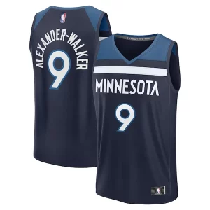 Increíble Lujoso Nickeil Alexander Walker Minnesota Timberwolves Fast Break Replica Player Jersey Icon Edition Navy  para la gran final