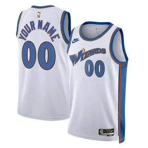 Moderno Estupendo Elegante Washington Wizards Nike Unisex 2022/23 Custom Swingman Jersey Classic Edition White  para la gran final
