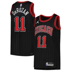 Elegante Robusto Original DeMar DeRozan Chicago Bulls Jordan Brand Unisex Swingman Jersey Statement Edition Black  para la gran final