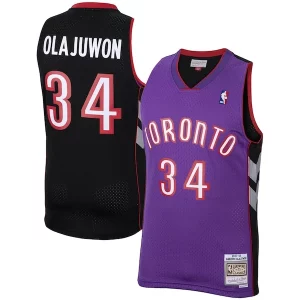 Moderno Hakeem Olajuwon Toronto Raptors 2001/02 Hardwood Classics Swingman Jersey Purple  para la gran final