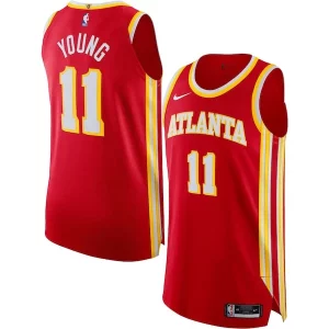 Magnífico Lujoso Trae Young Atlanta Hawks Nike Authentic Jersey Association Edition Red  para la gran final