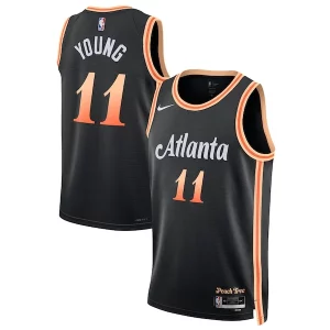 Fácil de llevar Magnífico Increíble Trae Young Atlanta Hawks Nike Unisex 2022/23 Swingman Jersey City Edition Black  para la gran final