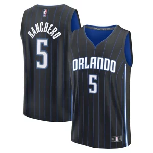 Bonito Paolo Banchero Orlando Magic Fast Break Replica Player Jersey Icon Edition Black  para la gran final