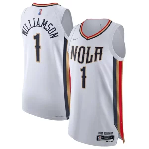 Original Zion Williamson New Orleans Pelicans Nike 2021/22 Swingman Jersey City Edition White  para la gran final