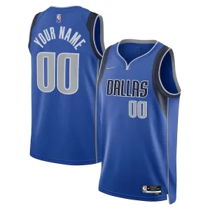 Fantástico Dallas Mavericks Nike 2021/22 Diamond Swingman Custom Jersey Icon Edition Blue  para la gran final