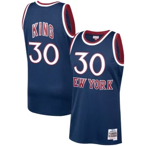 Resistente Moderno Bernard King New York Knicks 1982/83 Hardwood Classics Swingman Jersey Navy  para la gran final