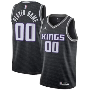 Fantástico Sacramento Kings Jordan Brand Swingman Custom Jersey Statement Edition Black  para la gran final