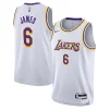 Bonito Increíble LeBron James Los Angeles Lakers Nike Youth Performance Swingman Jersey Association Edition White  para la gran final