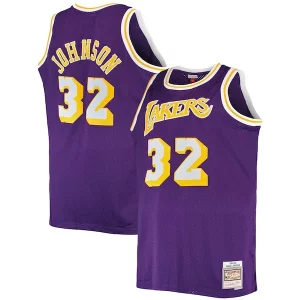 Versátil Magic Johnson Los Angeles Lakers Big & Tall 1984/85 Hardwood Classics Swingman Jersey Purple  para la gran final