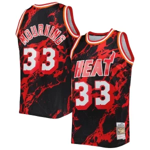 Genial Encantador Alonzo Mourning Miami Heat 1996/97 Hardwood Classics Marble Swingman Jersey Black  para la gran final