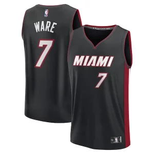 Práctico Estupendo Kel'el Ware Miami Heat Youth Fast Break Replica Player Jersey Icon Edition Black  para la gran final