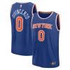 Duradero Donte DiVincenzo New York Knicks Fast Break Replica Player Jersey Icon Edition Royal  para la gran final