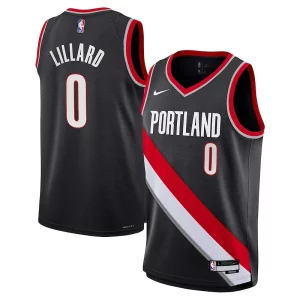 Perfecto Único Encantador Damian Lillard Portland Trail Blazers Nike Youth Swingman Jersey Icon Edition Black  para la gran final