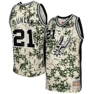 Práctico Tim Duncan San Antonio Spurs 2013/14 Swingman Jersey Camo  para la gran final