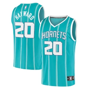 Perfecto Ideal Gordon Hayward Charlotte Hornets 2020/21 Fast Break Replica Player Jersey Teal Icon Edition  para la gran final