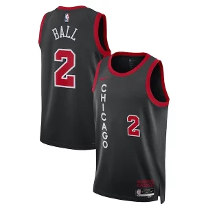 Elegante Lonzo Ball Chicago Bulls Nike Unisex 2023/24 Swingman Jersey Black City Edition  para la gran final