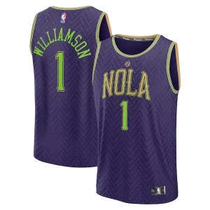 Único Fantástico Moderno Zion Williamson New Orleans Pelicans 2024/25 Fast Break Player Jersey City Edition Purple  para la gran final
