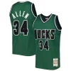 Chulo Ray Allen Milwaukee Bucks 2000/01 Hardwood Classics Off Court Swingman Jersey Hunter Green  para la gran final