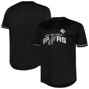 Sofisticado Cool San Antonio Spurs Profile Big & Tall Pop Jersey Black  para la gran final