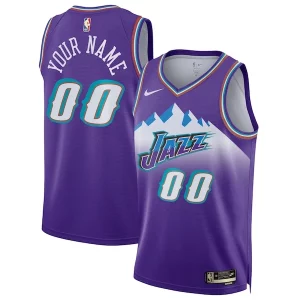 Clásico Resistente Utah Jazz Nike Unisex 2022/23 Custom Swingman Jersey Classic Edition Purple  para la gran final