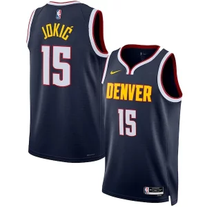 Original Nikola Jokic Denver Nuggets Nike Unisex Swingman Jersey Icon Edition Navy  para la gran final