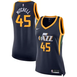 Original Cool Donovan Mitchell Utah Jazz Nike Women's Swingman Jersey Icon Edition Navy  para la gran final