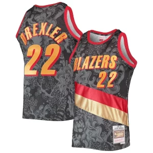 Robusto Genial Atractivo Clyde Drexler Portland Trail Blazers Hardwood Classics 1991/92 Lunar New Year Swingman Jersey Black  para la gran final