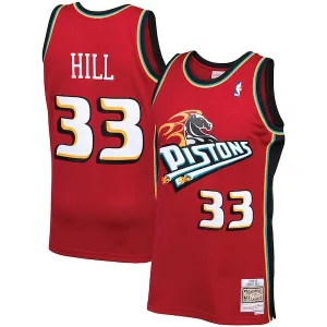 Cool Grant Hill Detroit Pistons 1999/00 Hardwood Classics Swingman Jersey Red  para la gran final