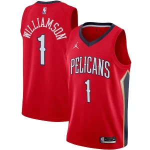 Ideal Hermoso Zion Williamson New Orleans Pelicans Jordan Brand 2020/21 Swingman Jersey Statement Edition Red  para la gran final