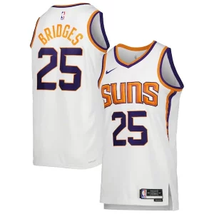 Versátil Mikal Bridges Phoenix Suns Nike Unisex Swingman Jersey Association Edition White/Purple  para la gran final