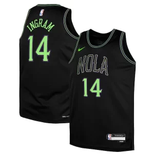 Magnífico Brandon Ingram New Orleans Pelicans Nike Youth Swingman Replica Jersey City Edition Black  para la gran final