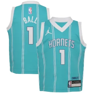 Chulo LaMelo Ball Charlotte Hornets Jordan Brand Preschool Swingman Player Jersey Icon Edition Teal  para la gran final