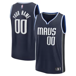 Fantástico Maravilloso Comodo Dallas Mavericks Custom Fast Break Jersey Statement Edition Navy/Blue  para la gran final