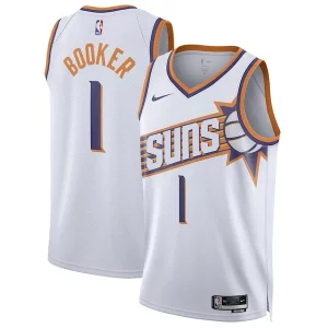 Genial Fantástico Devin Booker Phoenix Suns Nike Unisex Swingman Jersey Association Edition White  para la gran final