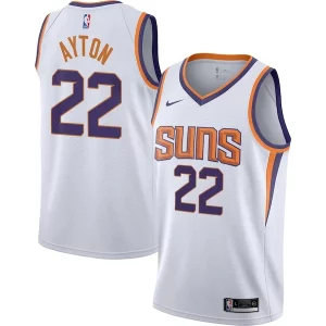 Magnífico Perfecto Deandre Ayton Phoenix Suns Nike Youth Swingman Jersey Association Edition White/Purple  para la gran final