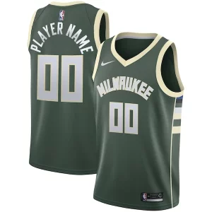 Ideal Original Milwaukee Bucks Nike Swingman Custom Jersey Green Icon Edition  para la gran final