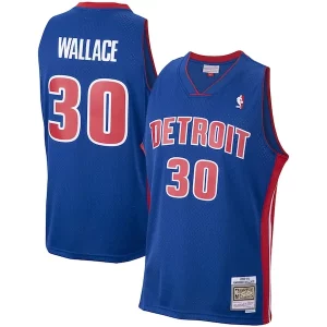 Genial Comodo Perfecto Rasheed Wallace Detroit Pistons 2003/04 Hardwood Classics Swingman Jersey Royal  para la gran final