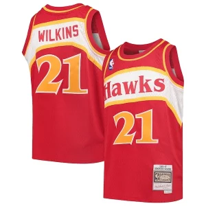Resistente Dominique Wilkins Atlanta Hawks Youth 1986/87 Hardwood Classics Swingman Throwback Jersey Red  para la gran final