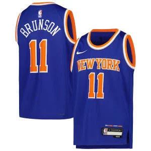 Magnífico Chulo Hermoso Jalen Brunson New York Knicks Nike Youth Swingman Jersey Icon Edition Blue  para la gran final